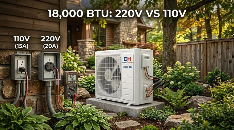 18000 BTU Mini Split Options: 220V vs 110V Power Requirements