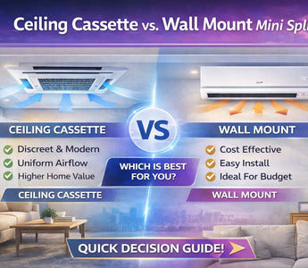 Ceiling Cassette vs Wall-Mounted Mini Split
