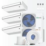 Bravo 42000 BTU Ductless Mini Split Universal Floor/Ceiling Air Conditioner with R32 refrigerant 230V SEER 23.0 Inverter