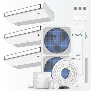 Bravo 42000 BTU Ductless Mini Split Universal Floor/Ceiling Air Conditioner with R32 refrigerant 230V SEER 23.0 Inverter