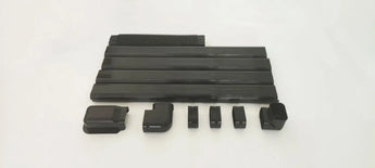 Black Armbridge 13FT line set cover kit with PVC clips and connectors