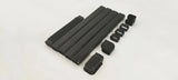 Black Armbridge line set cover kit with plastic drawer slide components