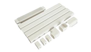 White Armbridge 13FT PVC line set cover kit with plastic connectors