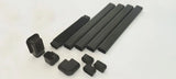 Black Armbridge 13FT PVC line set cover kit with plastic pipe covers and end caps