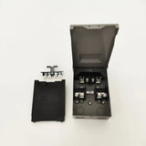 Gray ARMBRIDGE 30A fusible disconnect box for mini split HVAC line set