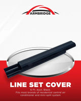ARMBRIDGE 6ft black PVC line set cover for mini split AC systems