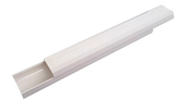 White ARMBRIDGE PVC line set cover for ductless mini split AC systems