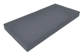 Gray rectangular condenser pad from C&H Sophia Series with shock-absorbing base for stabilizing load