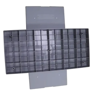 ARMBRIDGE 18"x38"x3" Ribbed Plastic Condenser Pad Shock-Absorbing, Anti-Slip Foundation for HVAC Systems and Outdoor Equipment