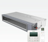 Bravo 30,000 BTU 2-Zone 9k+12k Concealed Duct, 230V, R32 - Ducted Mini Split Air Conditioner Heat Pump