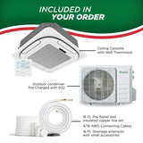 Bravo Pisa 4-way ceiling cassette single zone system