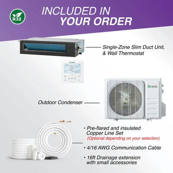 Bravo Pisa slim concealed duct single zone system