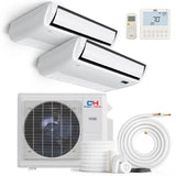 Cooper & Hunter 36000 BTU Ductless Mini Split Universal Floor/Ceiling Air Conditioner with R454B refrigerant 230V SEER 24....