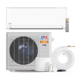 White Cooper & Hunter 24000 BTU Ductless Single Zone Mini Split Air Conditioner with R454B refrigerant 230V SEER 22.3 Inve...