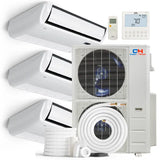 Cooper & Hunter 48000 BTU Ductless Mini Split Universal Floor/Ceiling Air Conditioner with R454B refrigerant 230V SEER 24....