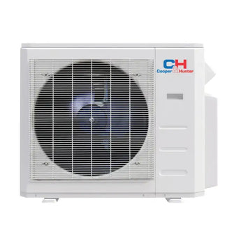 White Cooper & Hunter 36000 BTU Ductless Indoor Unit Mini Split Ceiling Cassette Air Conditioner with R454B refrigerant 230V SEER 24 Inverter