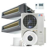 Cooper & Hunter 48000 BTU Ductless Mini Split Concealed Duct Air Conditioner with R454B refrigerant 230V SEER 24.0 Inverter