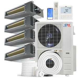 Cooper & Hunter 48000 BTU Ductless Mini Split Concealed Duct Air Conditioner with R454B refrigerant 230V Inverter