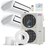 White Cooper & Hunter 60000 BTU Ductless Mini Split Universal Floor/Ceiling Air Conditioner with R454B refrigerant 230V SEER 22 Inverter