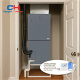Installed Cooper & Hunter 60000 BTU Ductless Mini Split Multi-Position Air Handler in Closet with Smart Kit Built In with R454B refrigerant 230V SEER 22 Inverter
