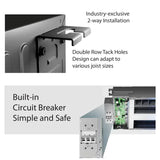 Cooper&Hunter One-Way Cassette installation features — 2-way mounting bracket and built-in circuit breaker, R454B mini split