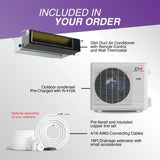 Air conditioner components of Cooper & Hunter concealed duct mini split air system