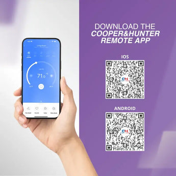 Cooper & Hunter 9000 BTU Ductless Single Zone Mini Split Mini Floor Console Smart WiFi Control with R454B refrigerant 230V...