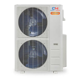 White Cooper & Hunter r454b outdoor unit, 55,000 BTU rated capacity hyper heat condenser