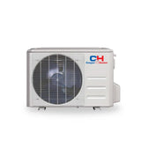 White Cooper&Hunter r454b outdoor unit with circular fan grille