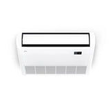 Sleek white Cooper & Hunter universal floor ceiling AC with black accents