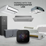 Smart Control Cooper & Hunter Ductless Mini Split Thermostat System Components