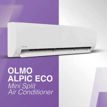 White OLMO 18000 BTU Ductless Single Zone Outdoor Unit Mini Split Air Conditioner with R410A refrigerant 230V SEER 16.8 In...