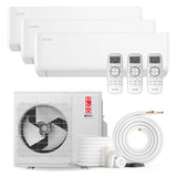 OLMO Sierra 36,000 BTU 3-Zone 9k+12k+12k Wall Mount, 230V, R454B – view 3