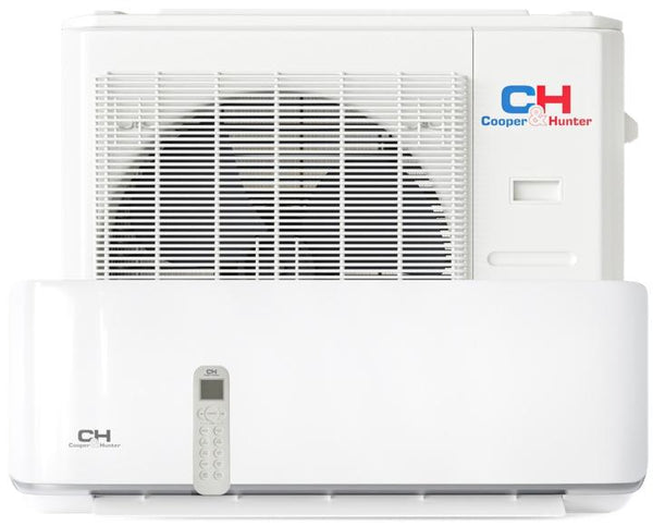 Cooper & Hunter - Mini aire acondicionado con sistema de calefacción, 9.000  BTU, 230 V, 18 SEER, serie MIA, sin conductos, conexión wifi, inversor