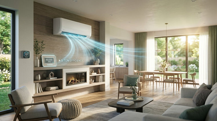 The 60,000 BTU Reality Check: Installing a 5-Ton Mini Split in a 2,500 Sq Ft Home
