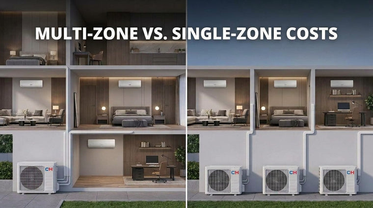 Multi Zone Mini Split Setup Costs: 1 Condenser vs 3 Single Units