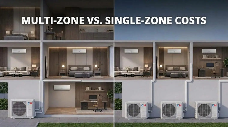 Multi Zone Mini Split Setup Costs: 1 Condenser vs 3 Single Units