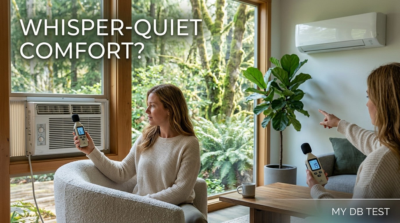 Room Air Conditioner Noise Levels: dB Testing Against 110V Mini Splits