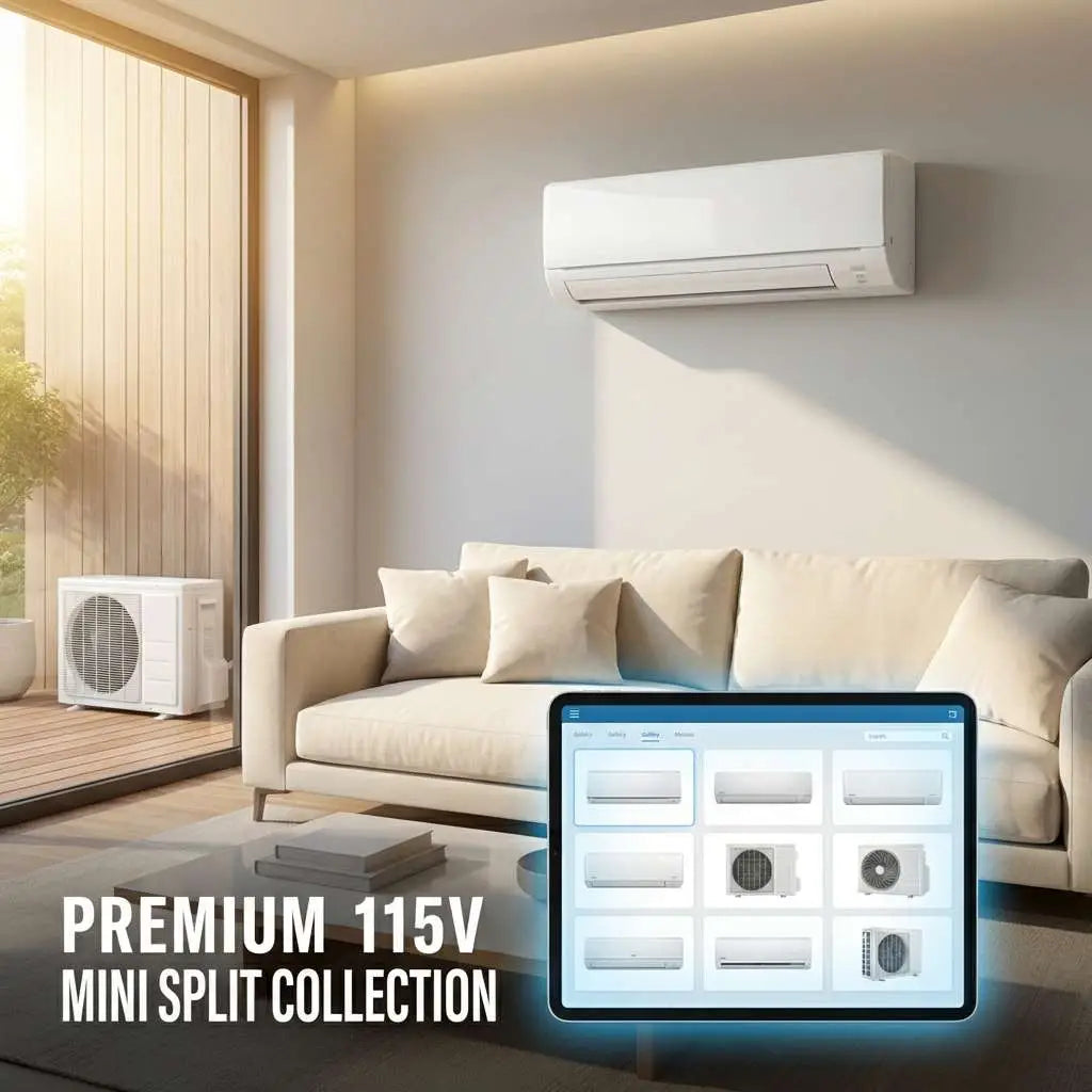 110V - 115V Ductless Mini Split AC & Heat Pumps