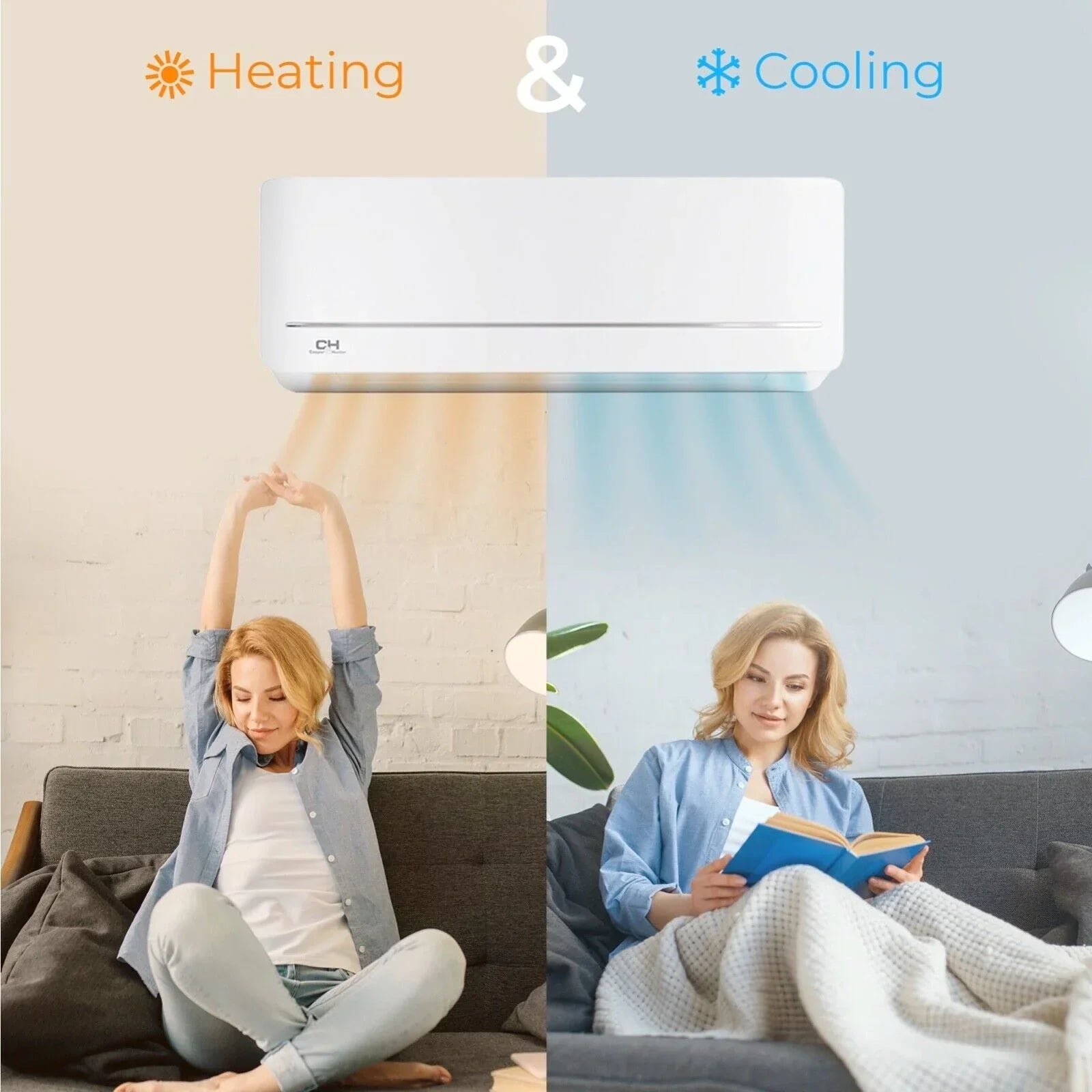 Heating and cooling air conditioner from Mia NY featuring Cooper & Hunter ductless mini split ac