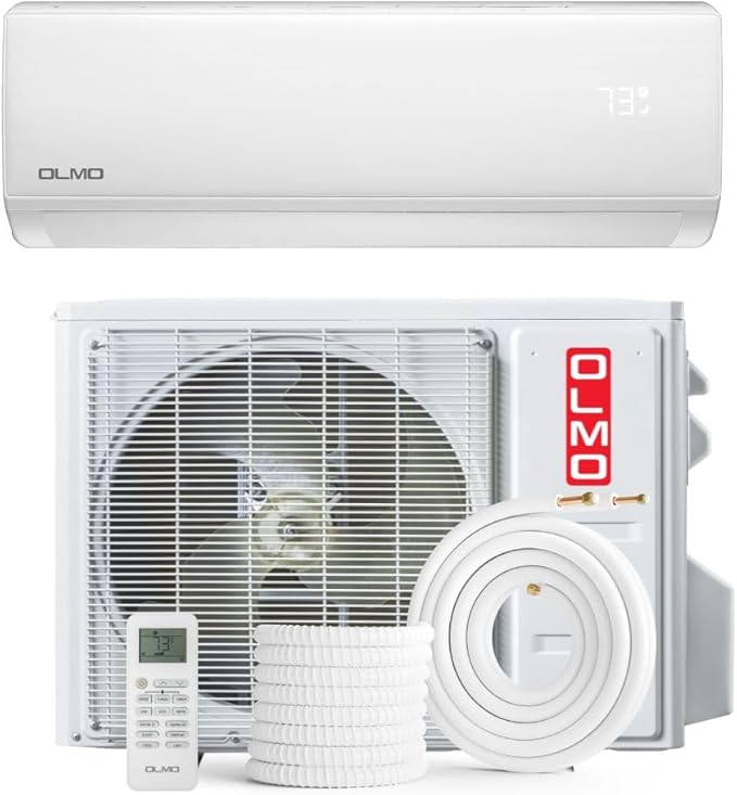 White Olmo Sierra ductless mini split air conditioner from the best buy AC collection.