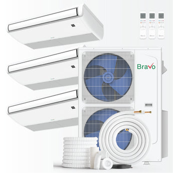 Bravo 42000 BTU Ductless Mini Split Universal Floor/Ceiling Air Conditioner with R32 refrigerant 230V SEER 23.0 Inverter