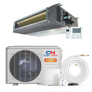 Cooper & Hunter 9,000 BTU Hyper Single Zone Slim Duct, 230V, R410A - Ductless Mini Split Air Conditioner Heat Pump