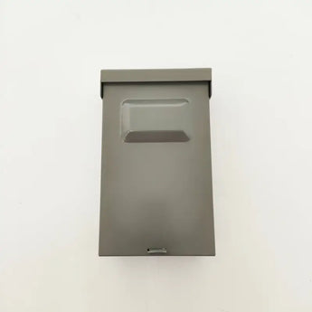 Durable ARMBRIDGE 30 amp disconnect box with gray metal mailbox design