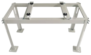 White metal support frame for Ground Stand Bracket from C&H Sophia Series zinc-coated steel ground mini split heat system