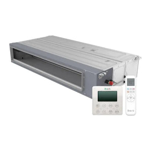 Slim duct Bravo Milano 18k BTU ductless mini split AC with remote