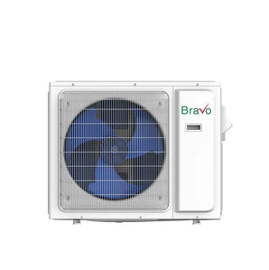 White Bravo Milano 18000 btu ductless mini outdoor condenser unit