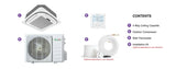 Bravo Pisa 4-way ceiling cassette single zone system