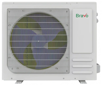 White bravo outdoor air conditioning unit with fan grille for bravo pisa 18000 btu single zone ceiling cassette heat pump