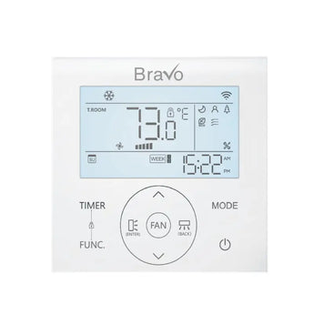 Bravo Pisa 24,000 BTU Single Zone Ceiling Cassette, 230V, R32 - Ductless Mini Split Heat Pump – view 9